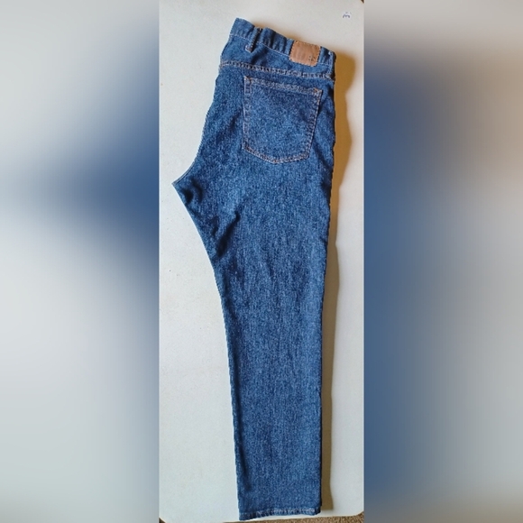 A Gap Denim Slim Men's Worn Dark Jeans - Picture 8 of 11